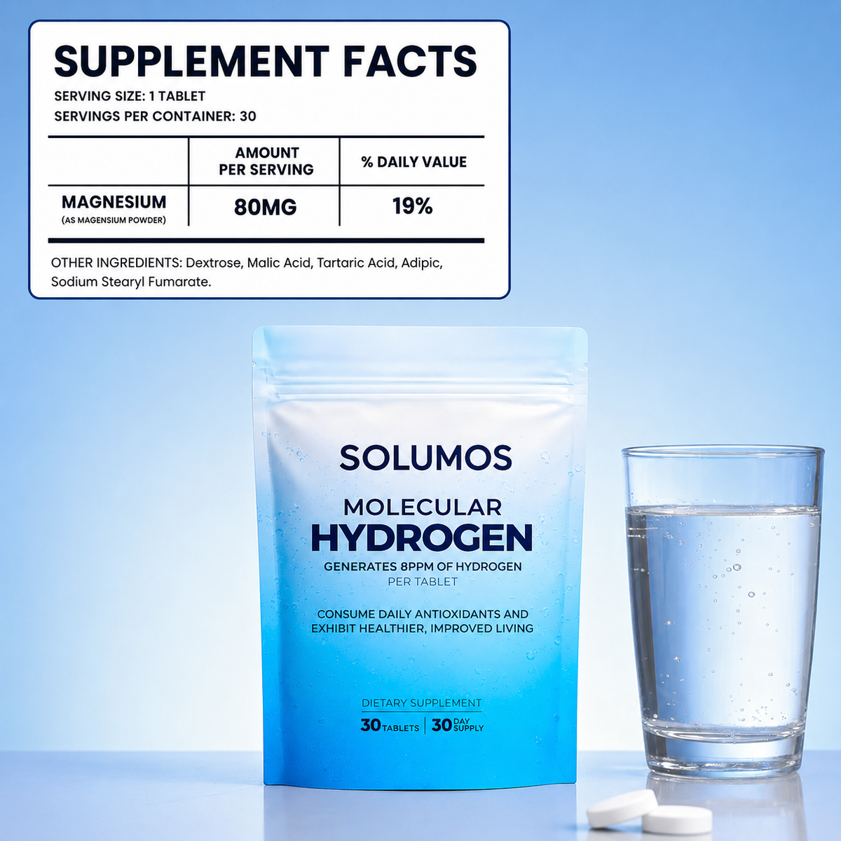 Molecular Hydrogen Tablets
